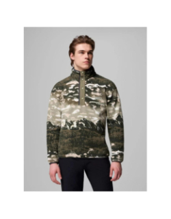 Polaire streetwear avec imprimé helvetia vert homme - Columbia