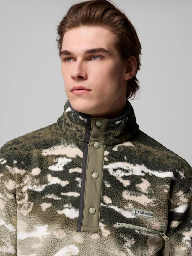 Polaire streetwear avec imprimé helvetia vert homme - Columbia