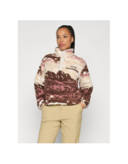 Polaire sherpa courte imprimé helvetia rose femme - Columbia