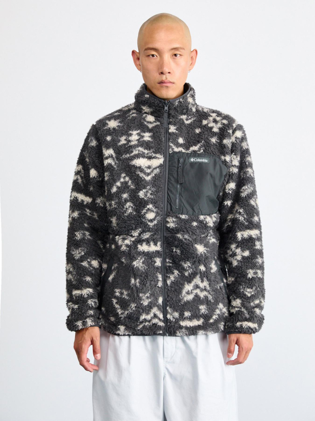 Veste polaire sherpa réversible winter pass noir homme - Columbia