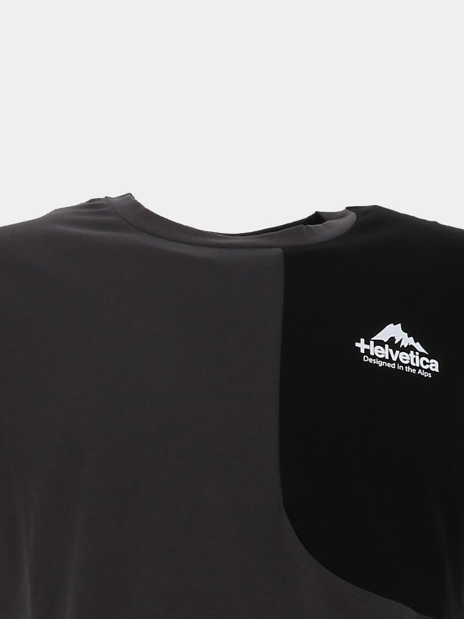 T-shirt swindon gris foncé homme - Helvetica