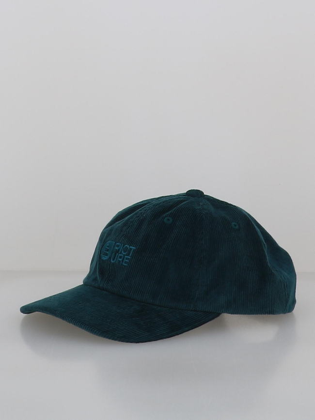 Casquette en velours côtelé qorda cap vert homme - Picture