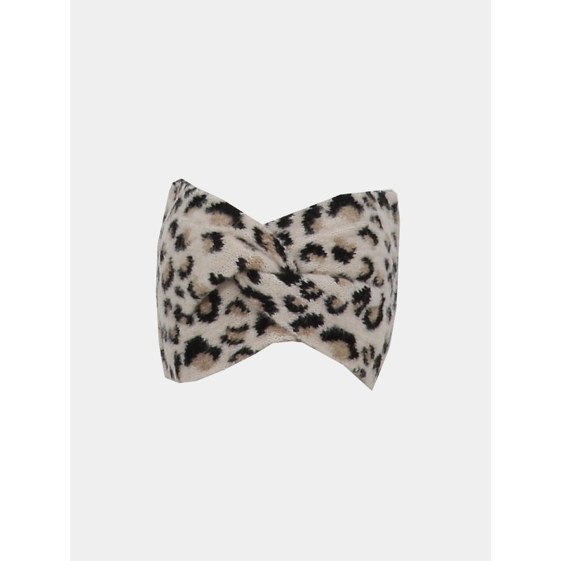Bandeau imprimé leopard multicolore femme - Morgan