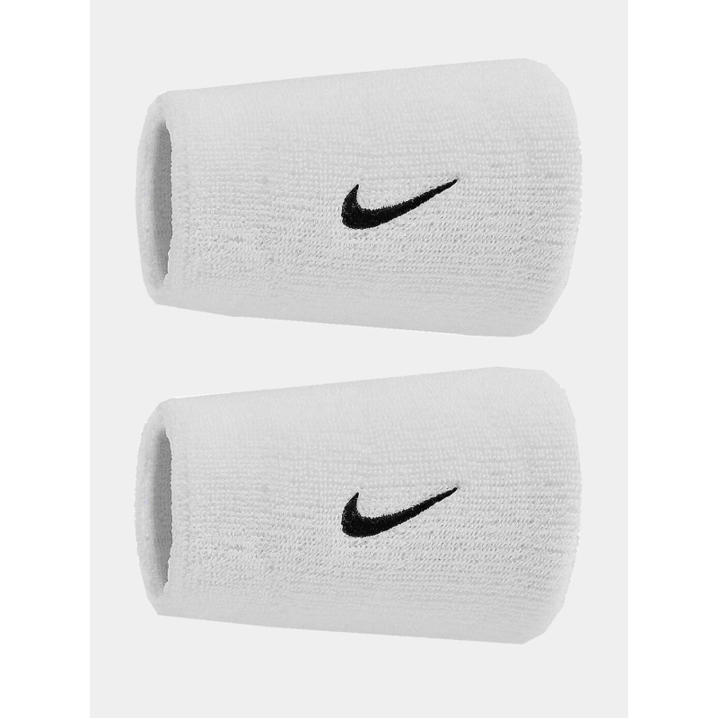 Paire de poignets éponge doublewide swoosh classic blanc - Nike