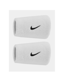 Paire de poignets éponge doublewide swoosh classic blanc - Nike