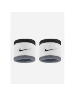 Paire de poignets éponge rayés swoosh classic gris noir blanc - Nike
