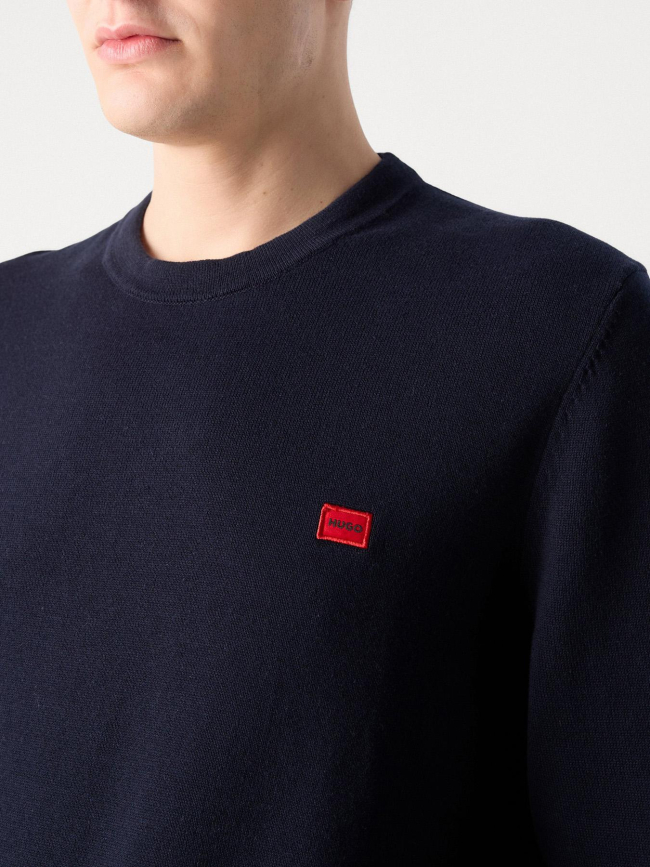 Pull fin san cassius c1 bleu marine homme - Hugo