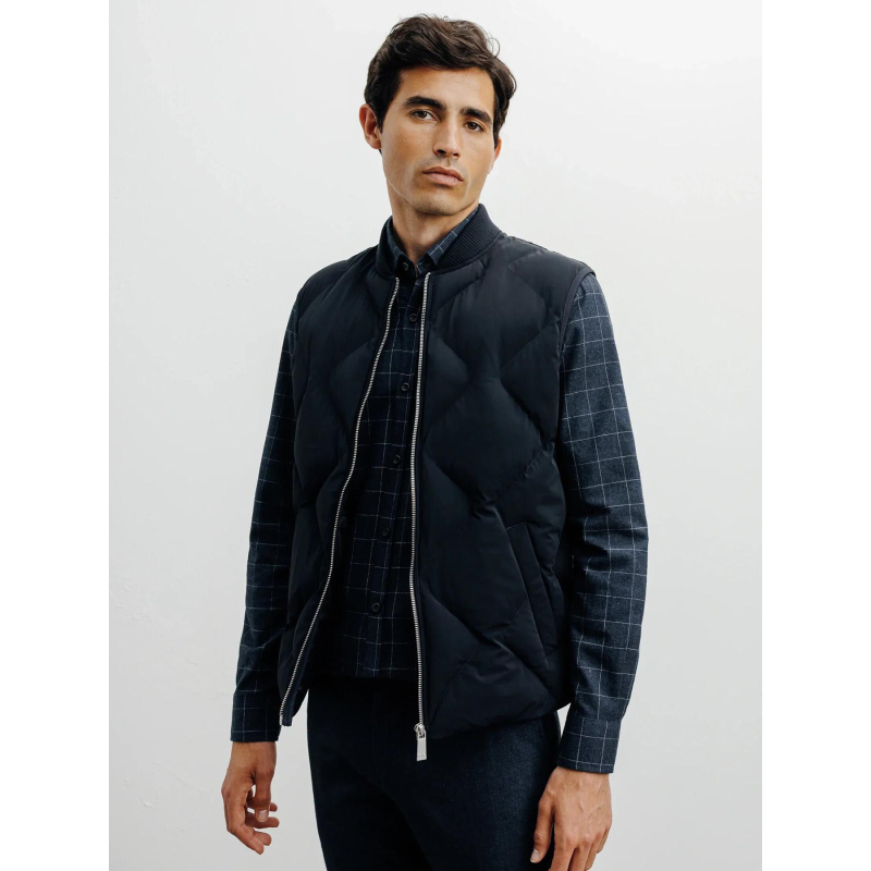 Doudoune sans manches robertino bleu marine homme - Izac