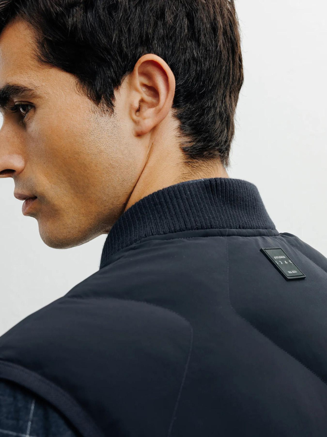 Doudoune sans manches robertino bleu marine homme - Izac