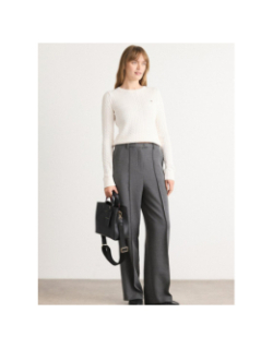 Pull torsadé cable essential blanc femme - Tommy Jeans