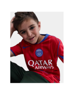 Maillot de football third psg 25/26 rouge enfant - Nike