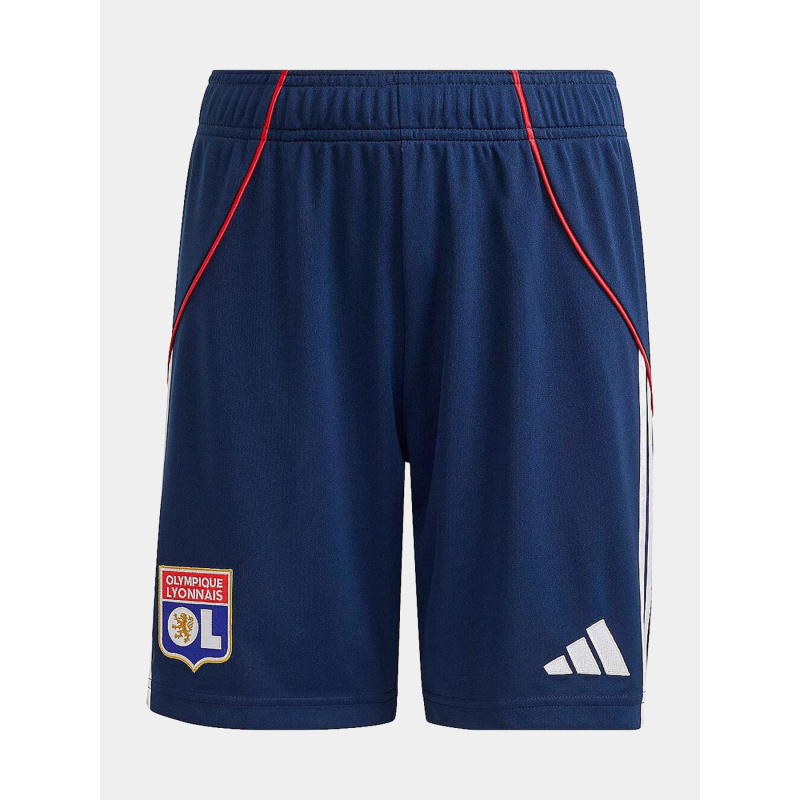 Short de football extérieur ol 25/26 bleu marine enfant - Adidas