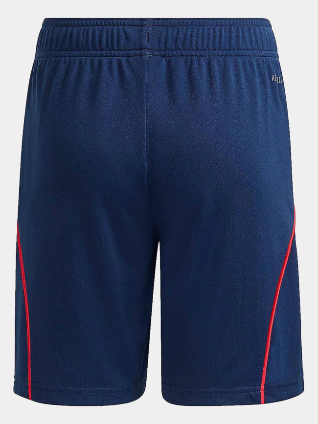 Short de football extérieur ol 25/26 bleu marine enfant - Adidas