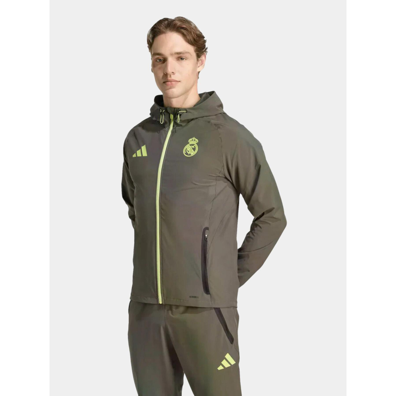 Veste de voyage real madrid tiro 25 vert homme - Adidas