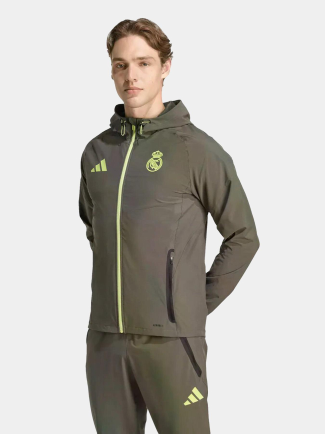 Veste de voyage real madrid tiro 25 vert homme - Adidas