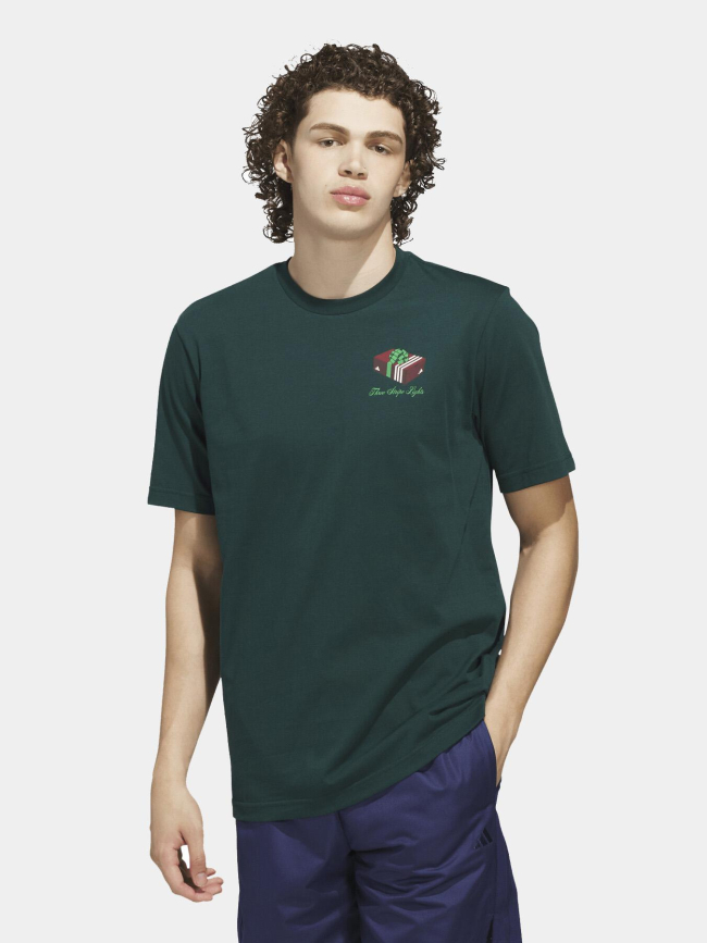 T-shirt à manches courtes giftbox vert homme - Adidas