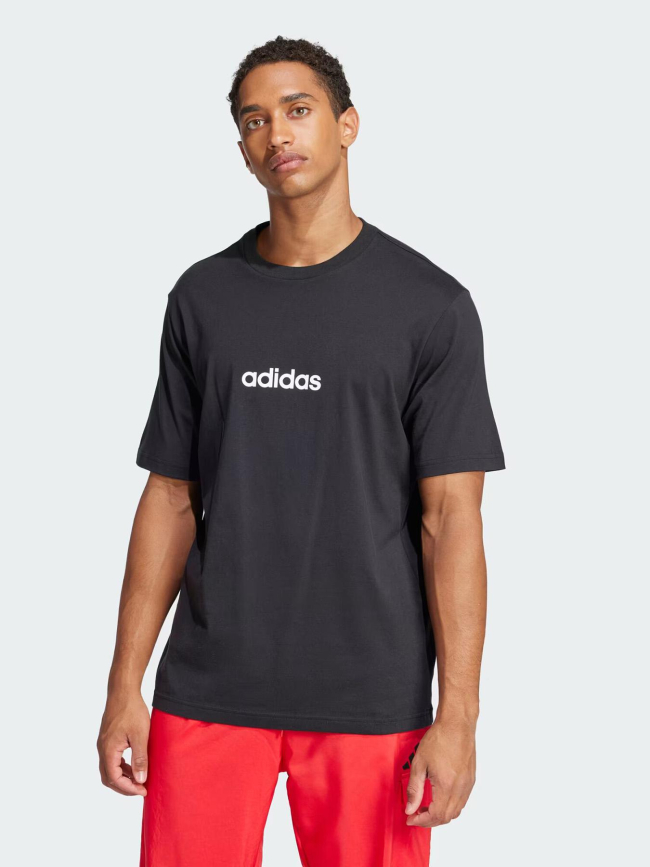 T-shirt à manches courtes m lin sj t noir homme - Adidas