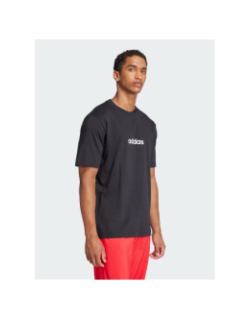T-shirt à manches courtes m lin sj t noir homme - Adidas