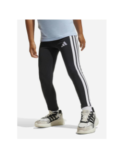 Legging de sport 3s leg 230 noir et blanc fille - Adidas