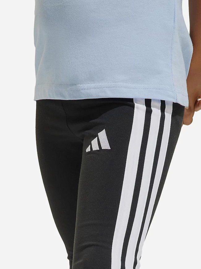 Legging de sport 3s leg 230 noir et blanc fille - Adidas