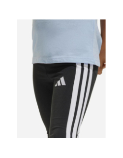 Legging de sport 3s leg 230 noir et blanc fille - Adidas