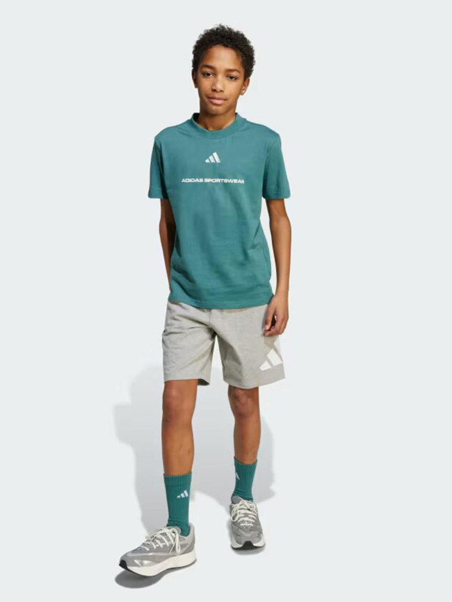 T-shirt à manches courtes b sj t vert enfant - Adidas