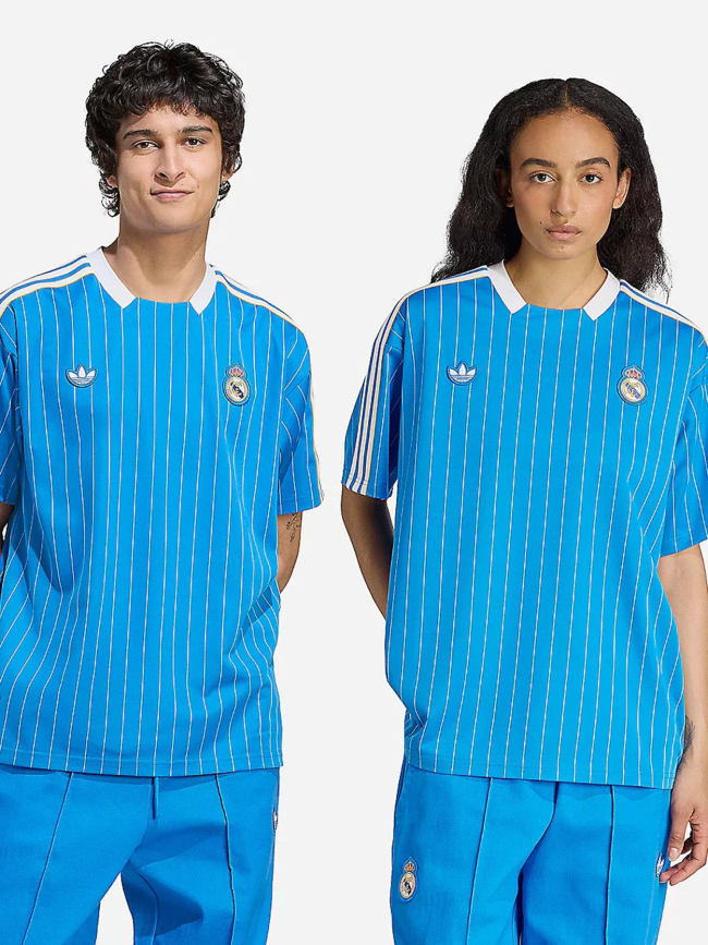 Maillot de football real madrid terrace icons bleu adulte - Adidas