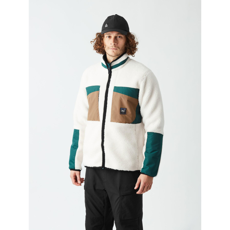 Veste polaire zippée pemberton blanche homme - Picture