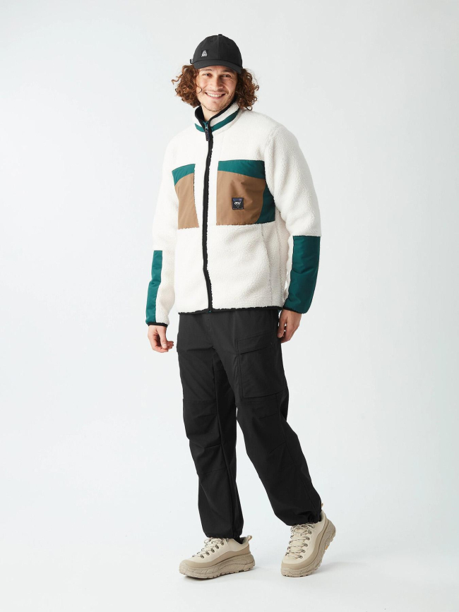 Veste polaire zippée pemberton blanche homme - Picture