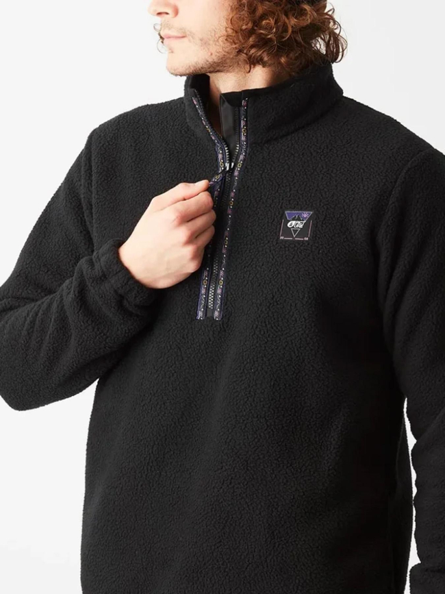 Sweat polaire à col zippé kimag noir homme - Picture