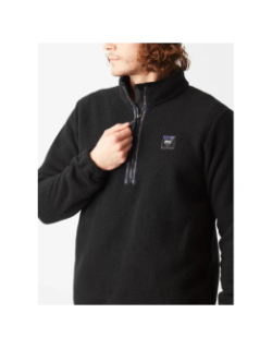 Sweat polaire à col zippé kimag noir homme - Picture