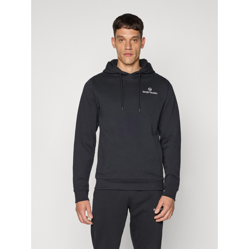 Sweat à capuche lobby noir homme - Sergio Tacchini