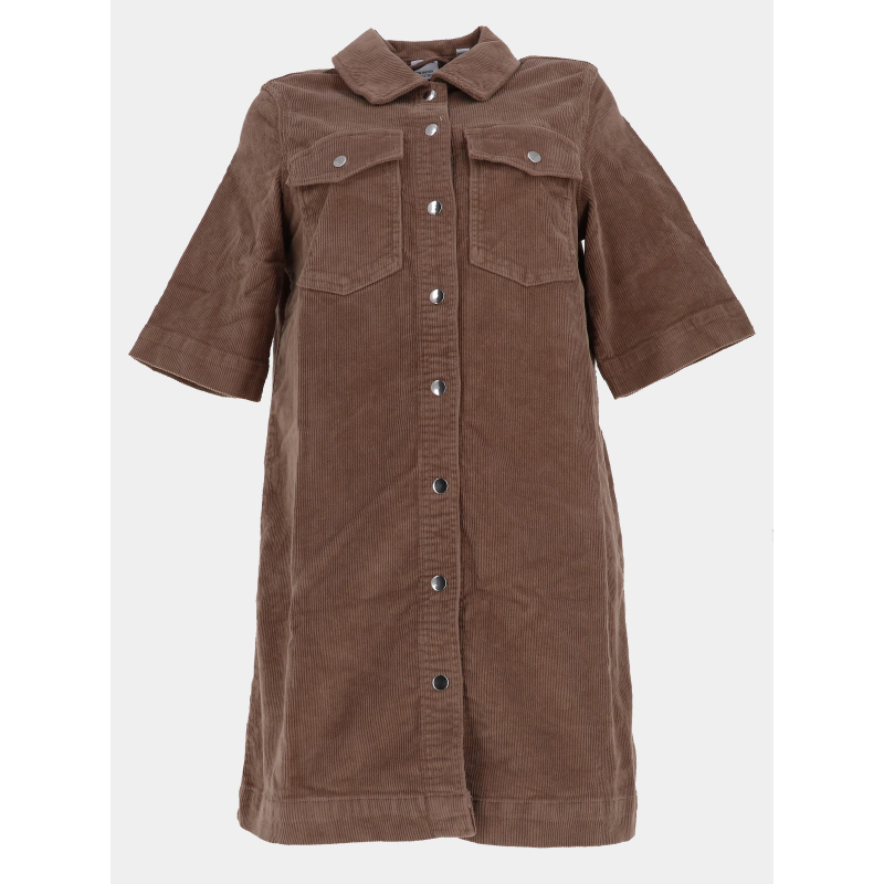 Robe courte en velours côtelé vmfenja marron femme - Vero Moda