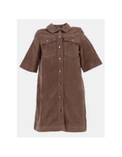 Robe courte en velours côtelé vmfenja marron femme - Vero Moda