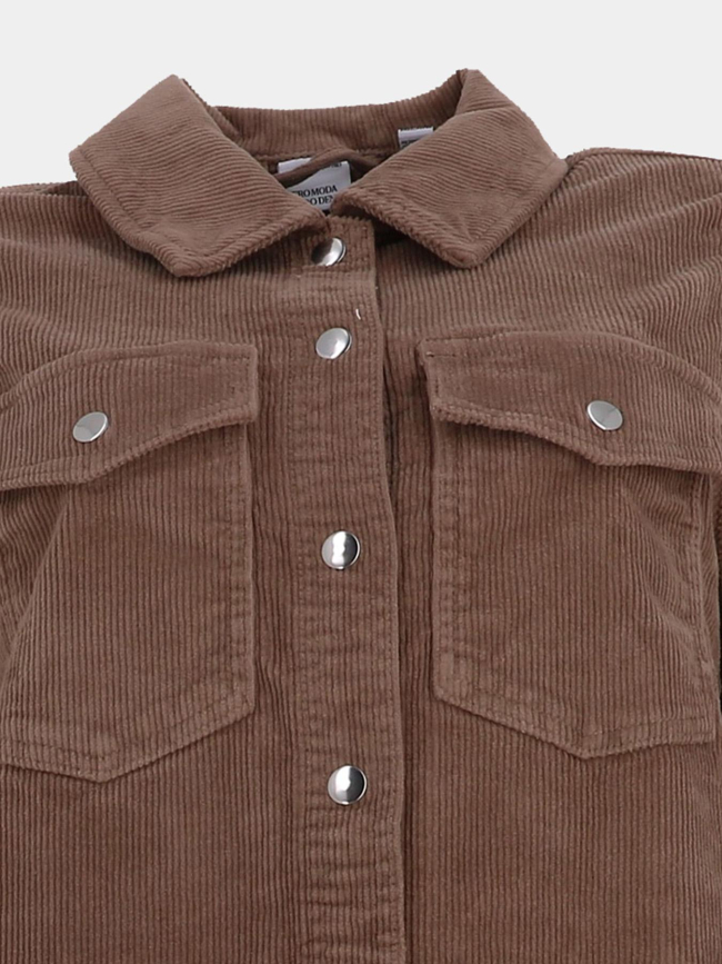 Robe courte en velours côtelé vmfenja marron femme - Vero Moda