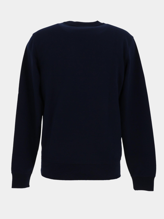 Sweat à col rond uni bleu marine homme - Lacoste