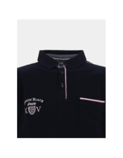 Polo à manches longues master bleu marine homme - Union Black