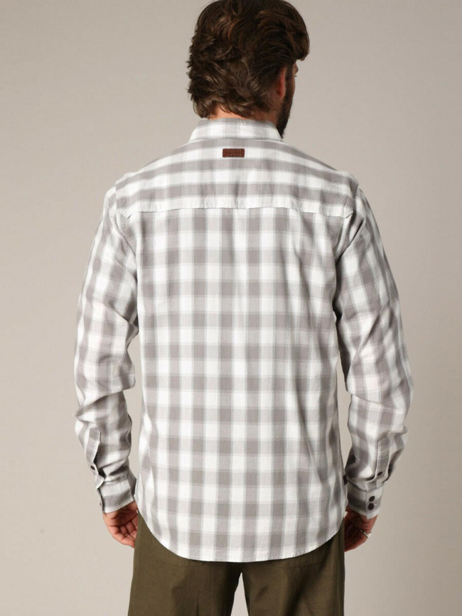 Chemise à carreaux pieter gris homme - Deeluxe