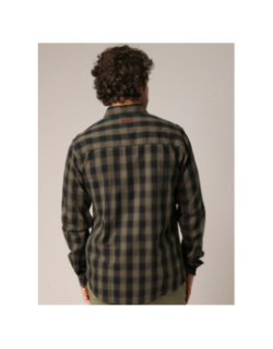 Chemise à carreaux pieter coffee marron homme - Deeluxe