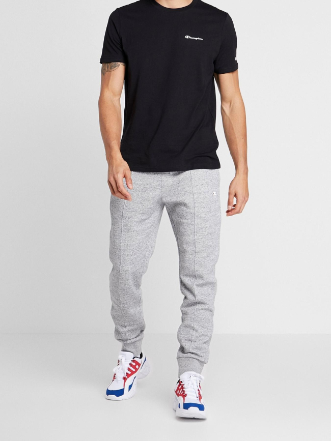 T-shirt à manches courtes logo brodé noir enfant - Champion