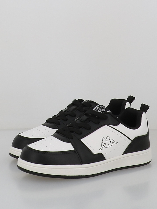 Baskets logo shay blanc noir enfant - Kappa