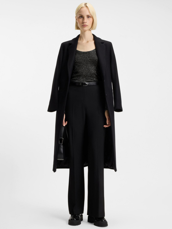 Top manches longues pailleté sunessiny noir femme - Hugo