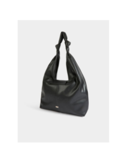 Sac demi-lune à noeuds noir femme - Morgan