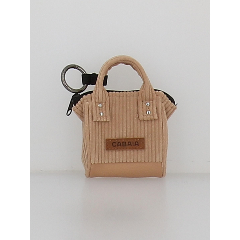 Porte clés pico velvet luxor beige - Cabaïa