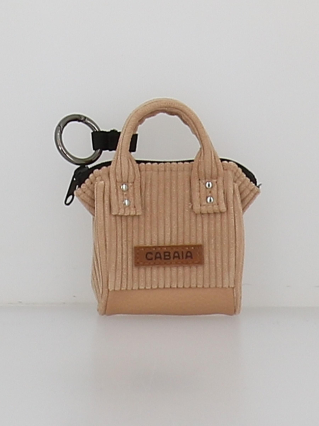 Porte clés pico velvet luxor beige - Cabaïa
