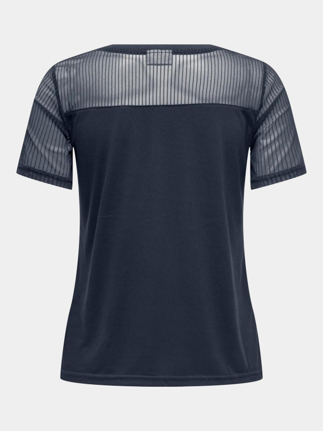 T-shirt col v stinne bleu marine femme - Jdy