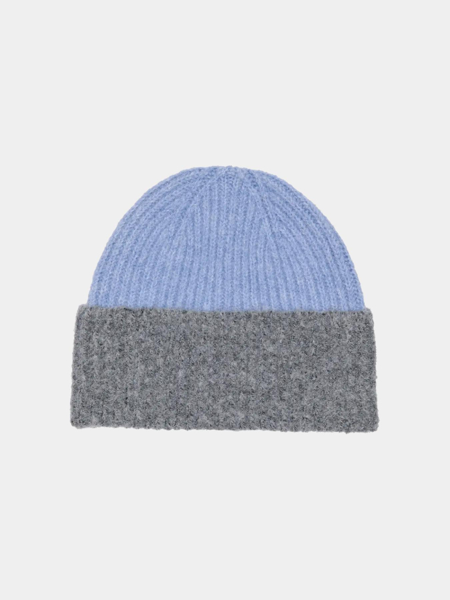 Bonnet victoria colorblock bleu gris femme - Jdy