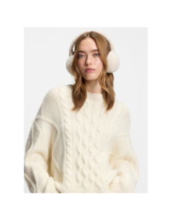 Cache-oreilles claudya beige femme - Hugo