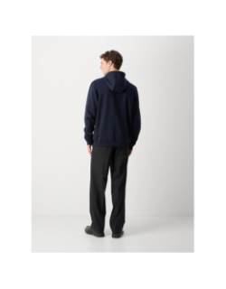 Sweat zippé à capuche daple bleu marine homme - Hugo