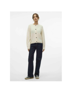 Gilet cardigan court novah blanc femme - Vero Moda